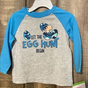 Let the egg hunt begin kids shirt